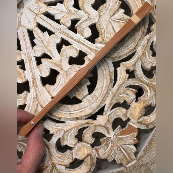 Fondation Louis Vuitton Polka Dot Hand Fan - White & Tan, Rare - Picture 8 of 8